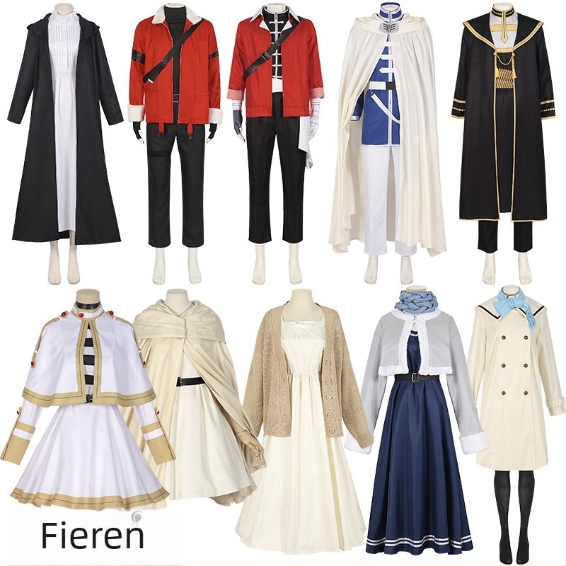 Furilien cosplay jelmez elf füllel, varázsló szett