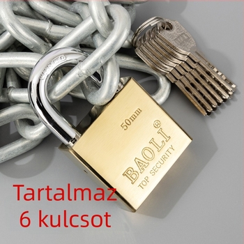 Biztonsági zár Type C, vas test, BAOLI, univerzális használat, könnyed luxus stílus