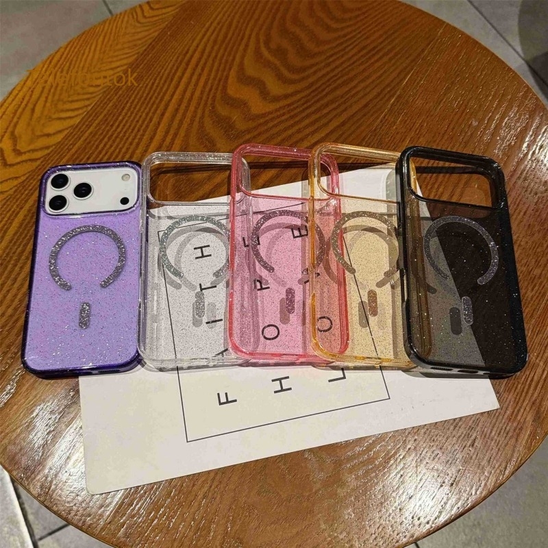 iPhone 17 Pro Max tokkal, csillogó állvánnyal, akril teljes védőhéj, kompatibilis iPhone 14 és 13/11 modellekkel, 17E