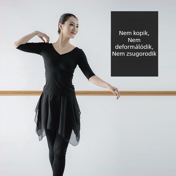 Női modern táncruha - Modal anyag, lélegző és rugalmas; alkalmas színpadi előadásokhoz (balett, latin tánc); felnőtt nő.