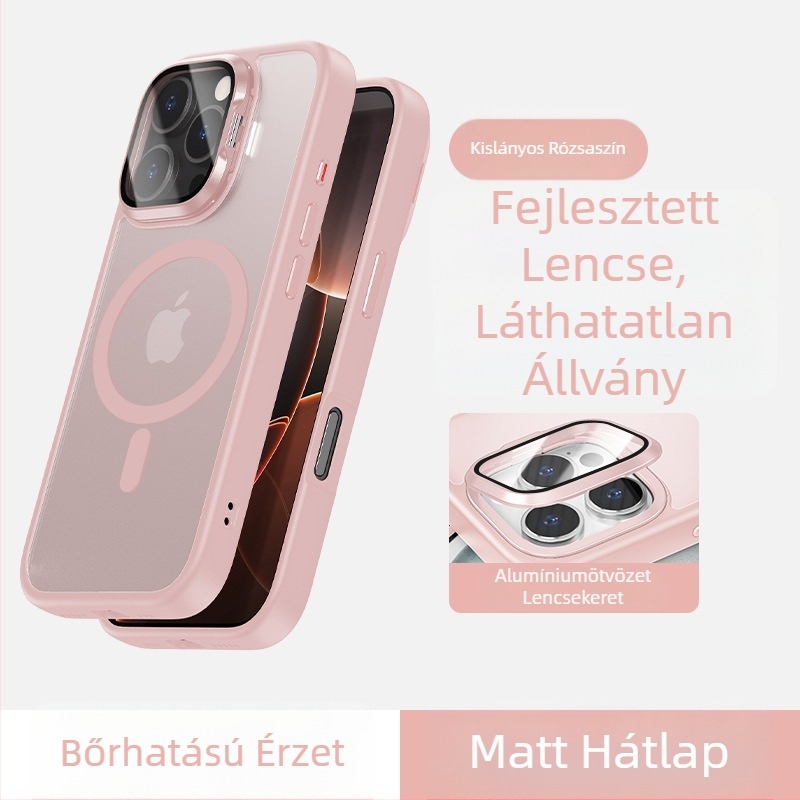 Új szemüveg tartó telefonvédő tokk iPhone 16-hoz – bőrérzetes mágneses rögzítés, teljes védelem, elegáns kialakítás