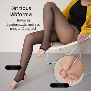 Női nyitott lábujjú harisnyák, lélegző és láthatatlan, 5D nylon, nyár