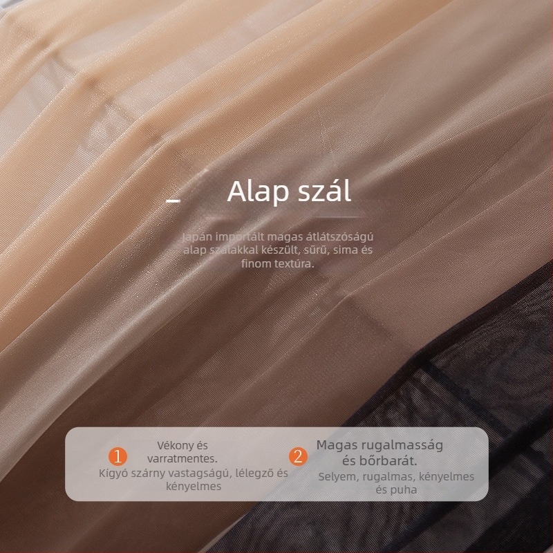 Női nyitott lábujjú harisnyák, lélegző és láthatatlan, 5D nylon, nyár