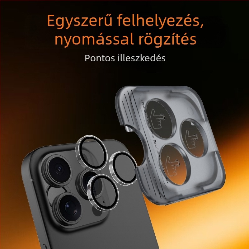 iPhone 17 teljes felületű kijelzővédő üveg AR-filmmel és 17 Pro lencse védőfóliával