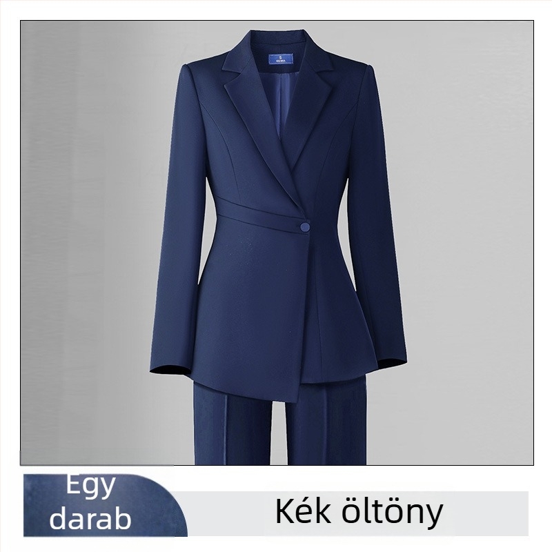 Női Slim-fit Chenille zakó, hosszú ujjú, zakó gallér, spandex keverék