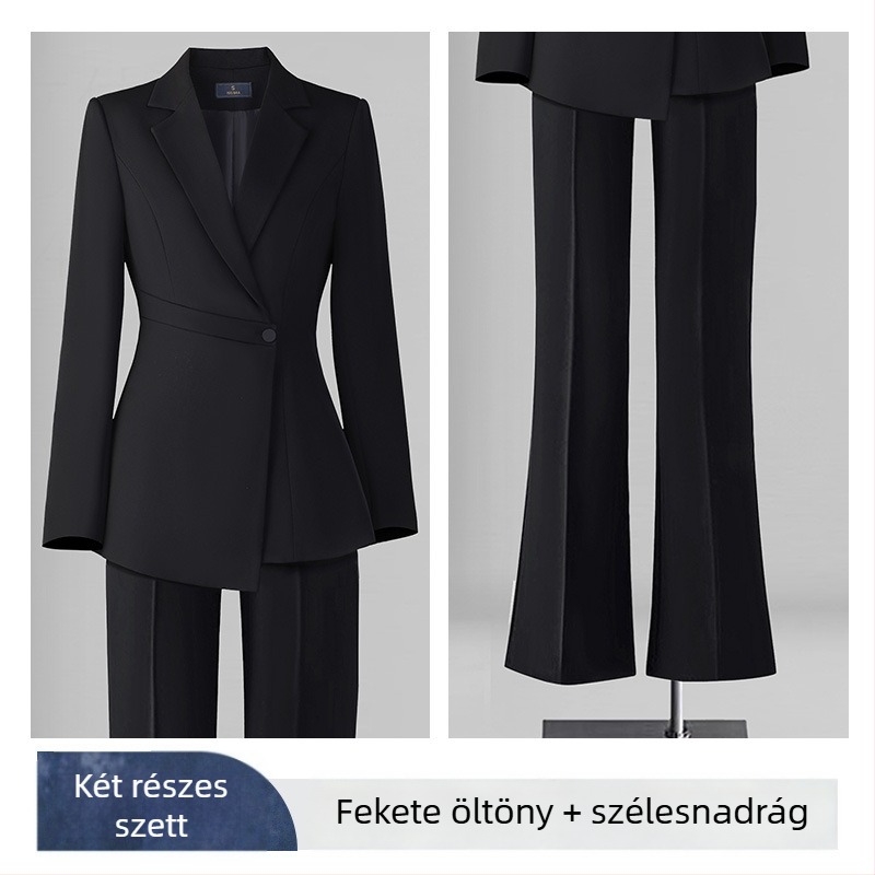 Női Slim-fit Chenille zakó, hosszú ujjú, zakó gallér, spandex keverék