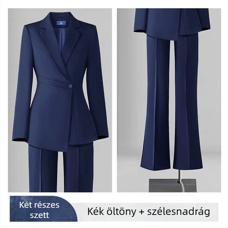 Női Slim-fit Chenille zakó, hosszú ujjú, zakó gallér, spandex keverék