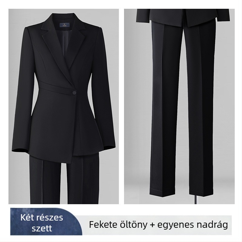 Női Slim-fit Chenille zakó, hosszú ujjú, zakó gallér, spandex keverék