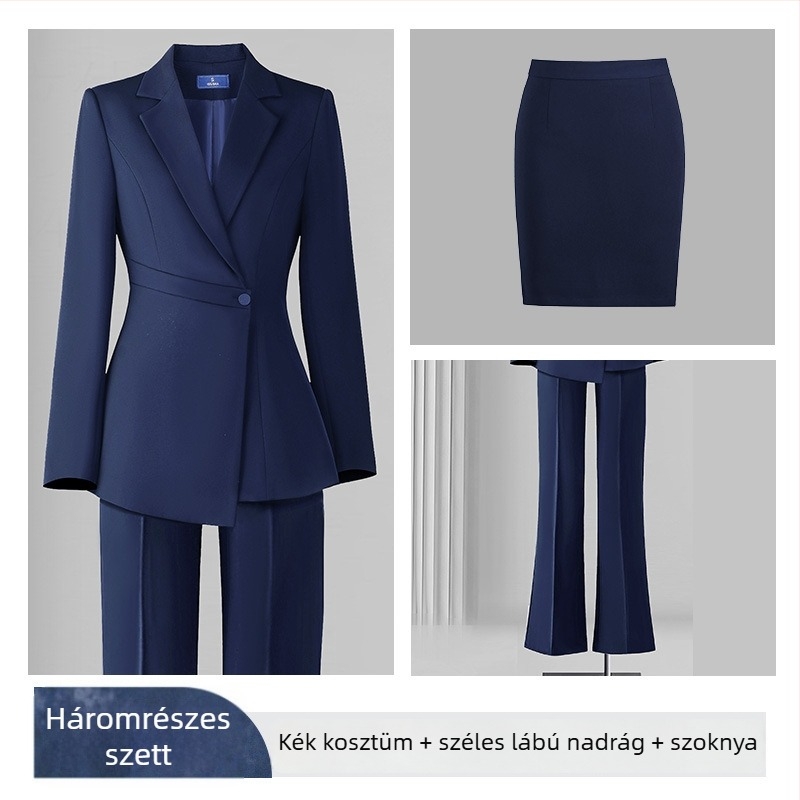 Női Slim-fit Chenille zakó, hosszú ujjú, zakó gallér, spandex keverék