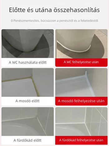 WC aljzat tömítő és hézagkitöltő a konyha- és fürdőszobai mosdókhoz, modell 7700, split típus, padlólefolyó, amerikai stílus