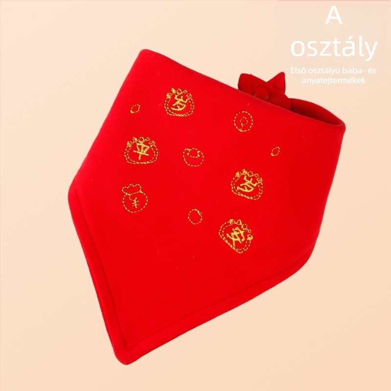 Háromszög alakú babasál (100% pamut; nedvszívó; Rajzfilm minta; 0-1 év)