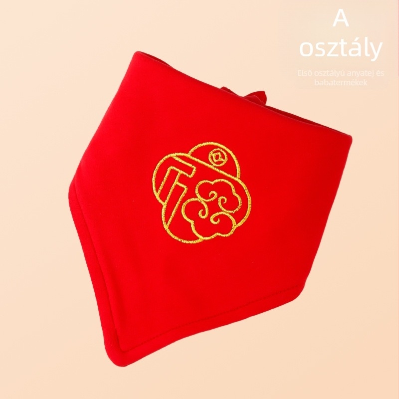 Háromszög alakú babasál (100% pamut; nedvszívó; Rajzfilm minta; 0-1 év)