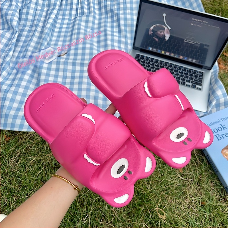 Pernoto EVA női strandpapucs, ultra-könnyű, EVA talp 3–5 cm, állatmintás, gyors száradás, vízálló, injektált talppal