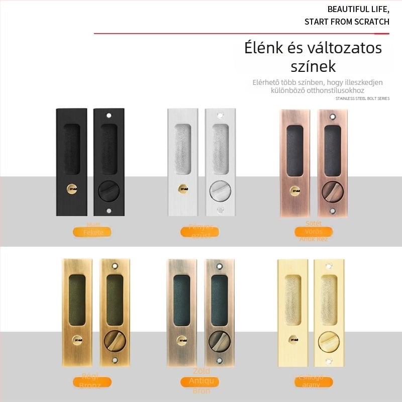Rejtett mortise ajtózár, cink ötvözet, Rong Shengxing