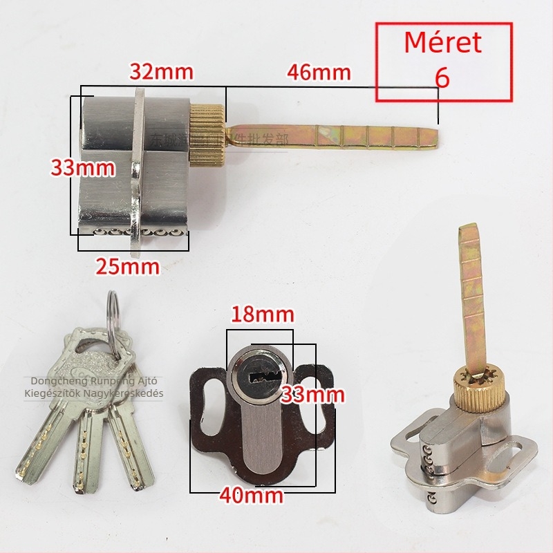 Zárhenger belső fa ajtókhoz, egynyelvű modell, alumínium ötvözet, 0,2 kg, univerzális kompatibilitás