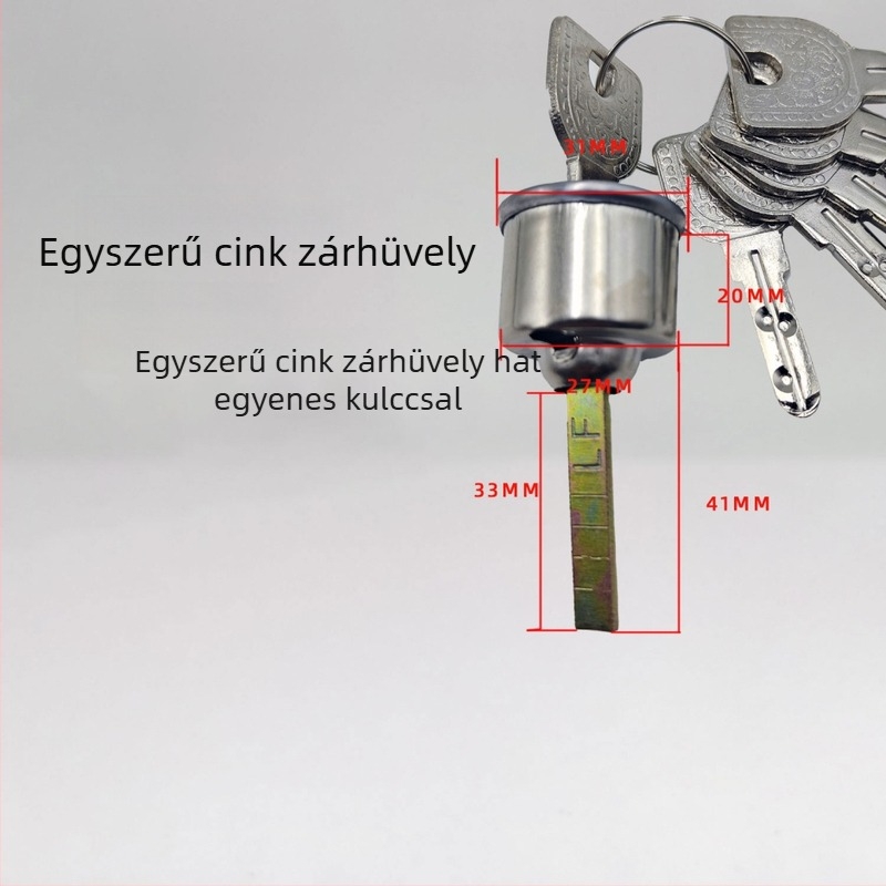 Kültéri ajtózár cilindere réz anyagból, bérlemények ajtóihoz, Jianan márka, súly 160 g