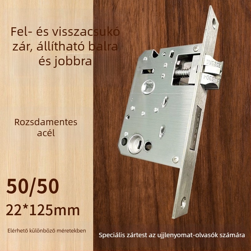 Belső ajtók ujjlenyomat-zárteste – Vasból, Modell 5050, Modern minimalist stílus, Irodaajtókhoz