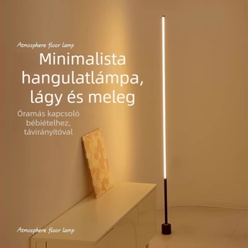 LED állólámpa akril árnyékolóval, gombkapcsolóval; CRI ≥95, feszültség ≤36V.