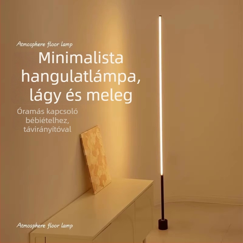 LED állólámpa akril árnyékolóval, gombkapcsolóval; CRI ≥95, feszültség ≤36V.