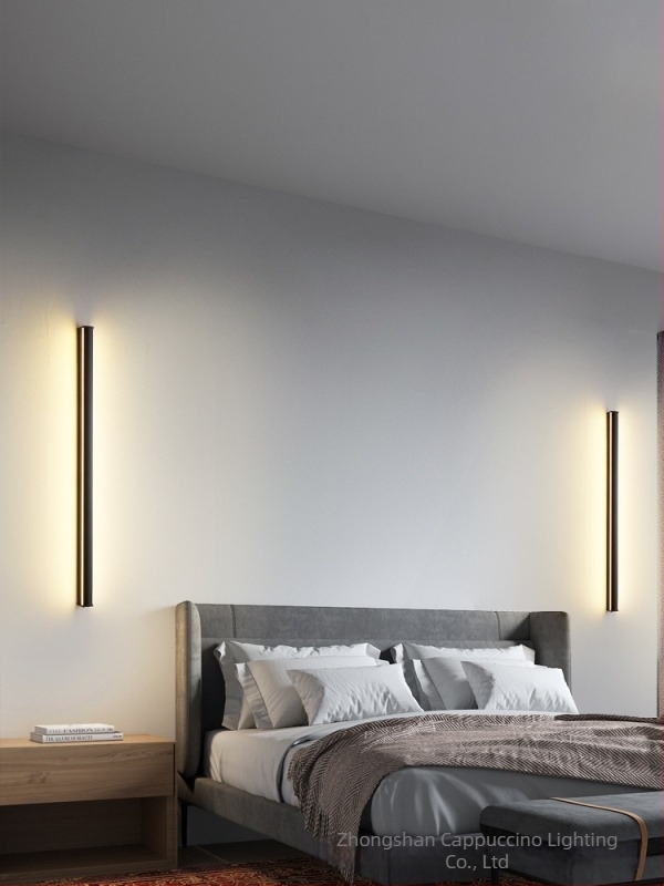 Fali lámpa, modern minimalista stílus (alumínium árnyékoló; LED; 220V; 600)