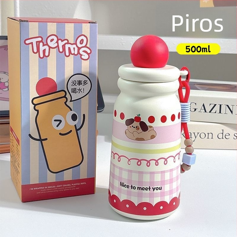 Szigetelt pohár szívószállal és teafilterrel – belső 316 rozsdamentes acél, külső 304 rozsdamentes acél, 6–12 órás szigetelés