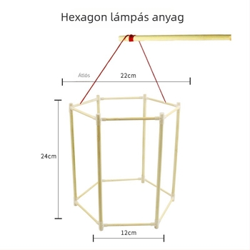 DIY Bambusz Lámpás Keret Készlet Sárkány Csontvázzal, Nem-elektrikus, Opp Bag Csomagolás, Tavaszi Fesztiválhoz, 7–14 éveseknek