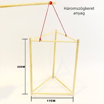 DIY Bambusz Lámpás Keret Készlet Sárkány Csontvázzal, Nem-elektrikus, Opp Bag Csomagolás, Tavaszi Fesztiválhoz, 7–14 éveseknek