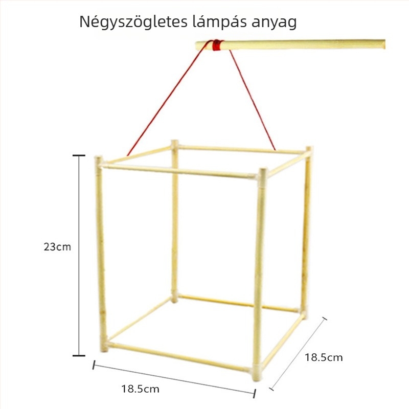 DIY Bambusz Lámpás Keret Készlet Sárkány Csontvázzal, Nem-elektrikus, Opp Bag Csomagolás, Tavaszi Fesztiválhoz, 7–14 éveseknek