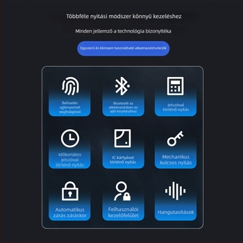 Okos zár rozsdamentes acél ajtóhoz ujjlenyomat és jelszó védelmével, vízálló kültéri használatra (Modell: G105; Import: Nem; Feldolgozás és testreszabás: Nem)