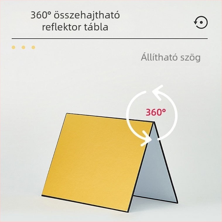 Fotózáshoz készült papíralapú háttér, összecsukható reflektor panel, matt felület (Márka: Gan Yun; Piacra kerülés ideje: 2023; Típus: háttérpapír; Anyag: papír; Alkalmazás: termékfotózás)