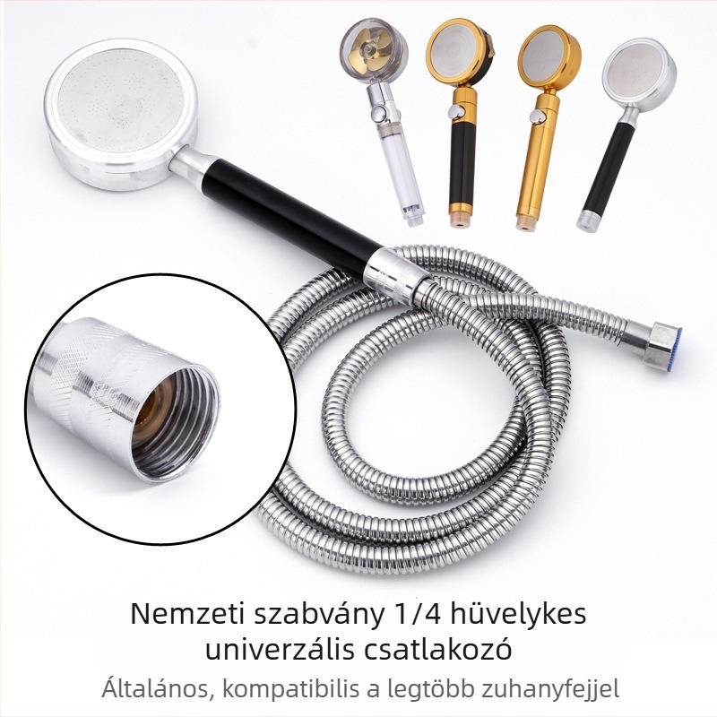 Rozsdamentes acél zuhanycső, fonott kivitel, modell 201, menetes csatlakozás, normál víznyomás, normál vízhőmérséklet