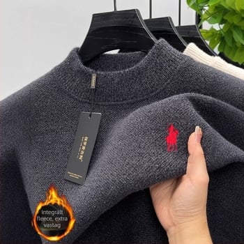 Chenille kötött pulóver nyúl szőrme bélésével – hosszú ujjú, laza szabású, meleg