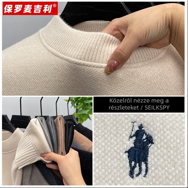 Chenille kötött pulóver nyúl szőrme bélésével – hosszú ujjú, laza szabású, meleg