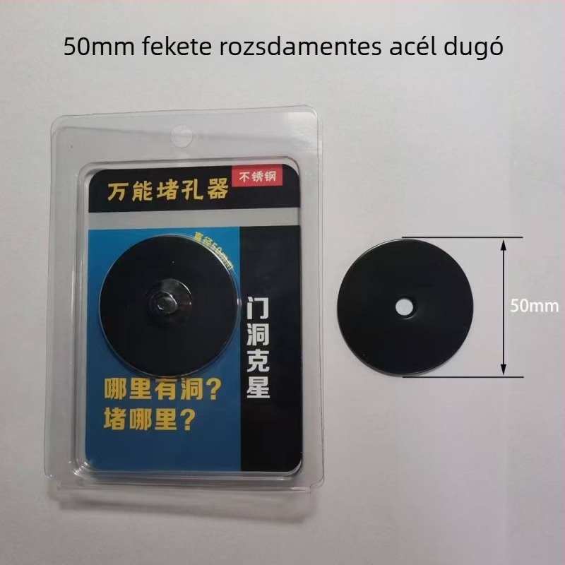 Ajtólyuk dugó — rozsdamentes acél, állítható, modern minimalista stílus, otthoni használatra
