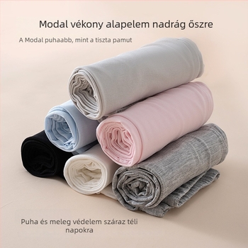 Uniszex gyerekeknek, könnyű őszi leggings, középső derék, elasztikus derék, 95% viszkóz, 5% spandex, tavasz–ősz