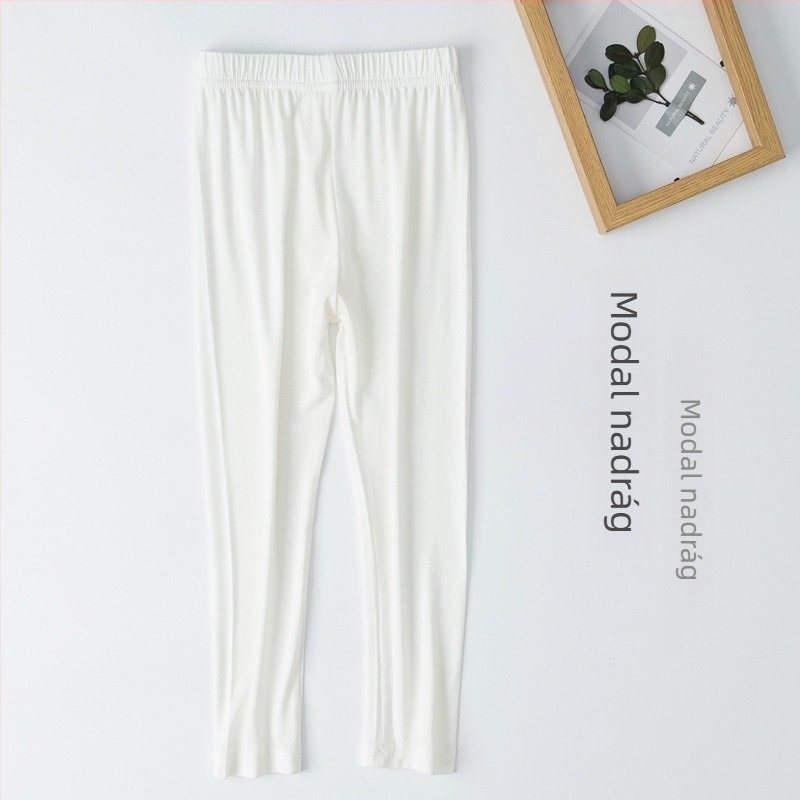 Uniszex gyerekeknek, könnyű őszi leggings, középső derék, elasztikus derék, 95% viszkóz, 5% spandex, tavasz–ősz