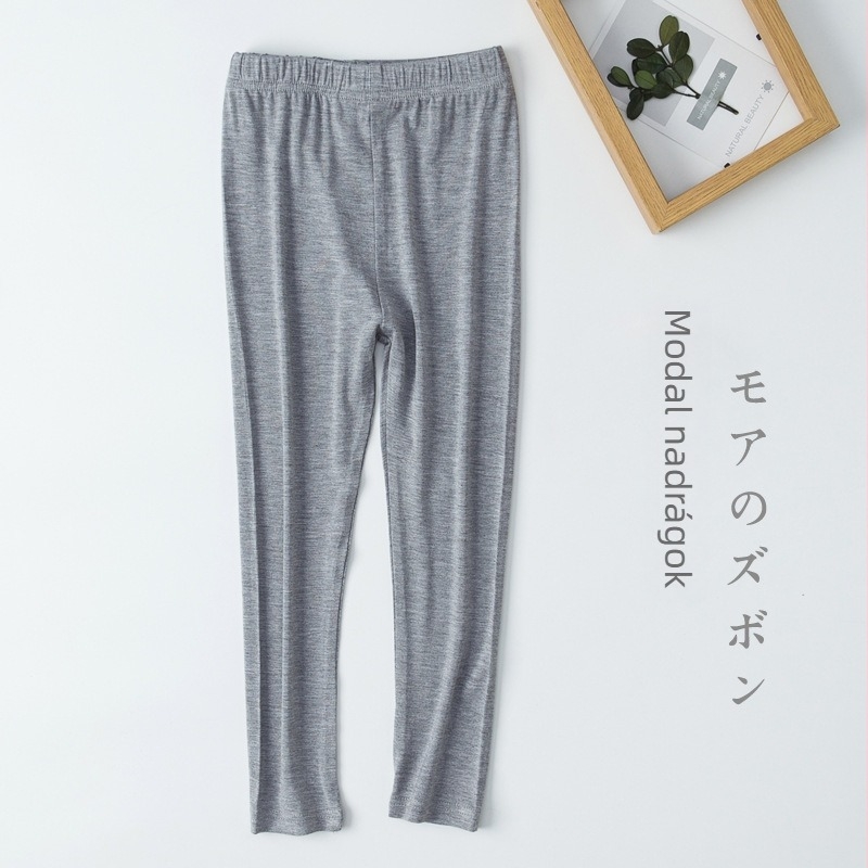 Uniszex gyerekeknek, könnyű őszi leggings, középső derék, elasztikus derék, 95% viszkóz, 5% spandex, tavasz–ősz