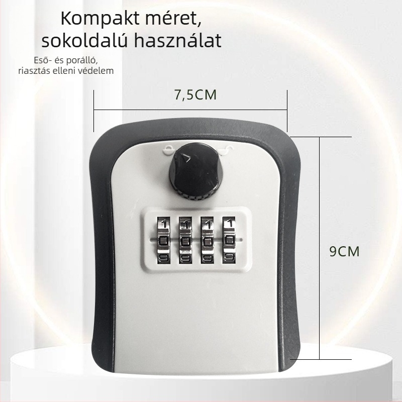 KX005 ABS műanyag biztonsági kulcstartó doboz – modern minimalista dizájn, Cat-Eye kompatibilis, dekorációhoz, B&B-hez, iskolához, raktárhoz