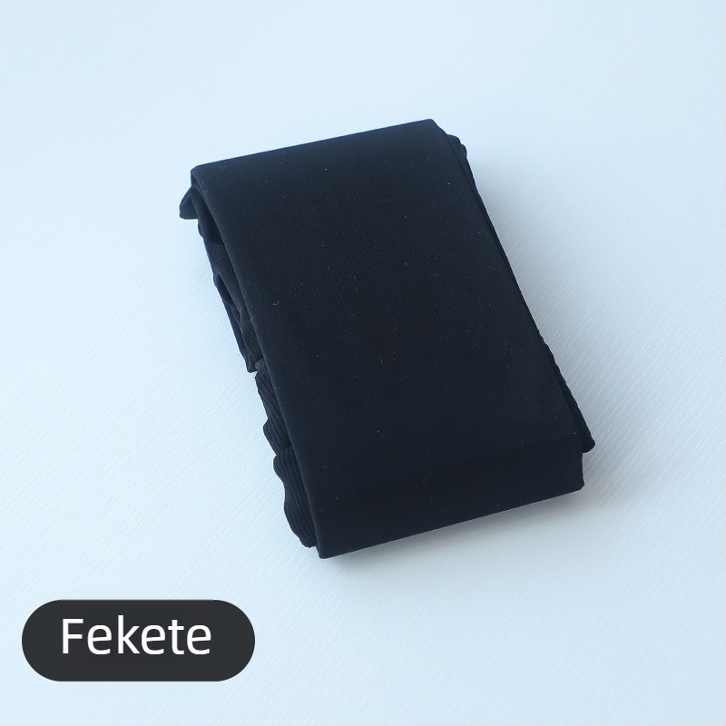 Téli fleece-bélelt nejlon harisnya hasemelés és csípőformázás, enyhe kompresszió, fehér szín