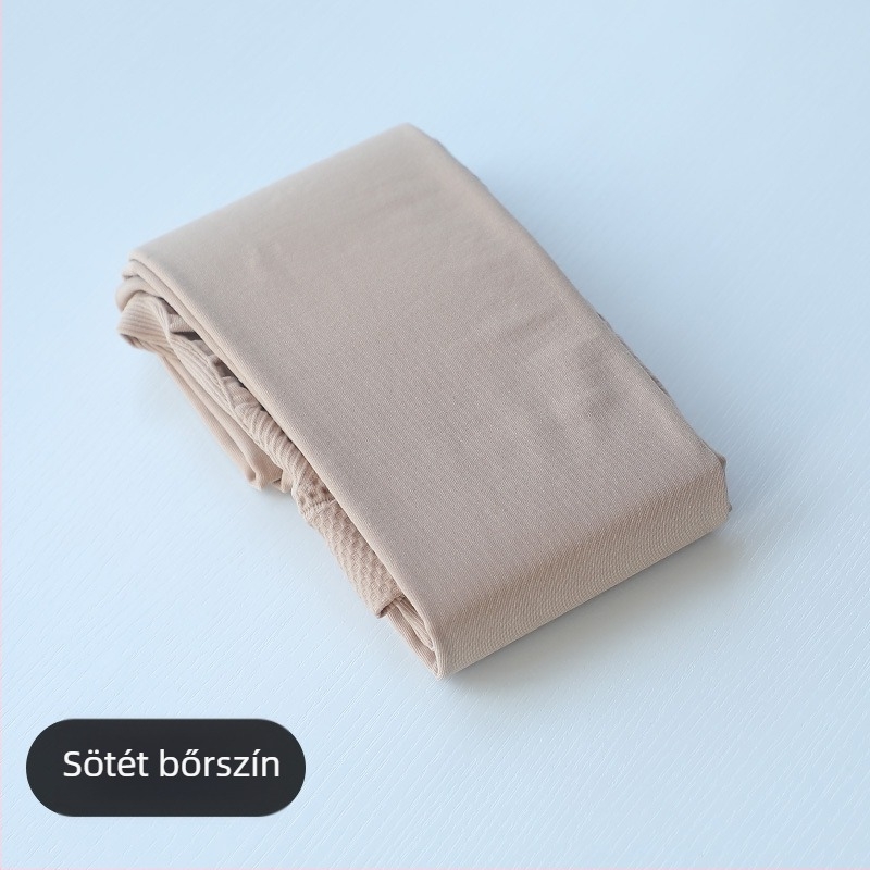 Téli fleece-bélelt nejlon harisnya hasemelés és csípőformázás, enyhe kompresszió, fehér szín