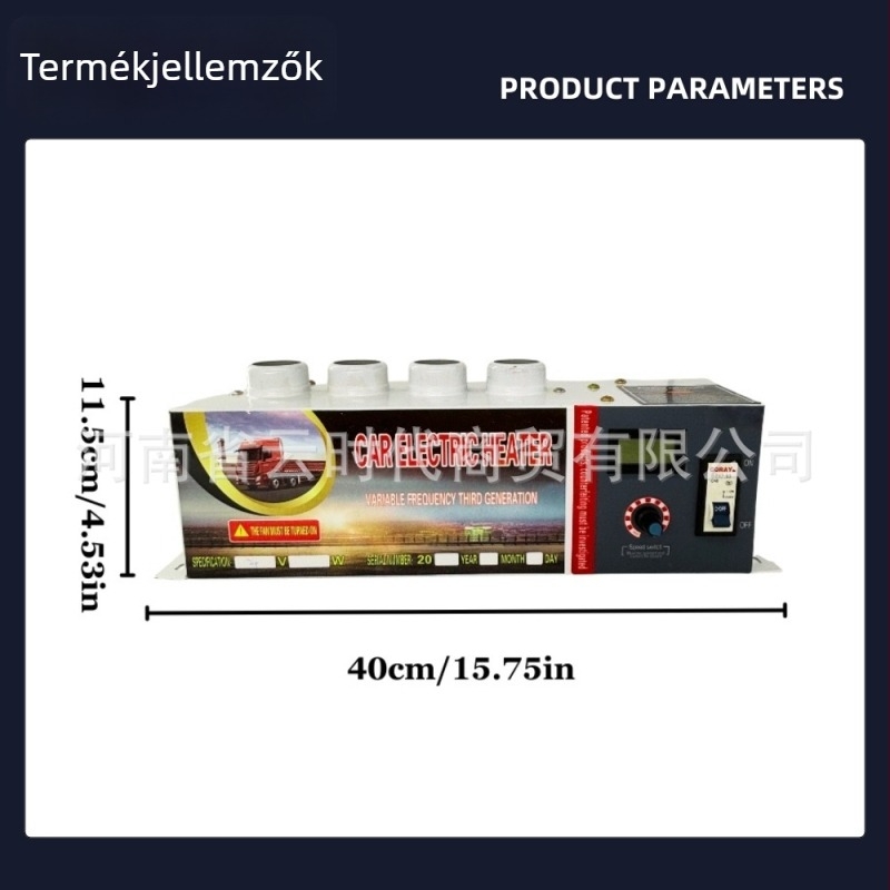12V/24V-os járműhőfűtő berendezés teherautókhoz, defroster, elektromos fűtő és fűtőventilátor
