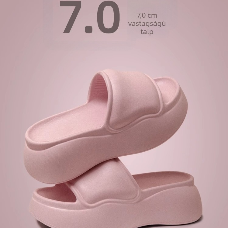Női EVA szandálok - koreai stílus, csúszásmentes talp, 7.0 cm vastag talp
