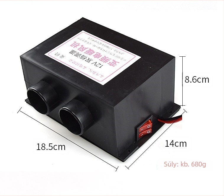 Autómelegítő télre — ABS ház, 1000W, Lin junwang, No.1 elektromos fűtőventilátor, licencelhető magáncímke