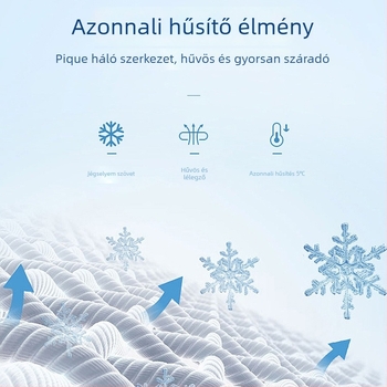 Férfi Ice Silk póló, rövid ujjú, 96% poliészter