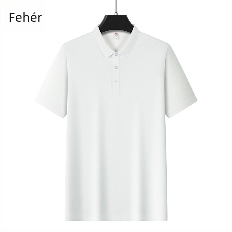 Férfi Ice Silk póló, rövid ujjú, 96% poliészter