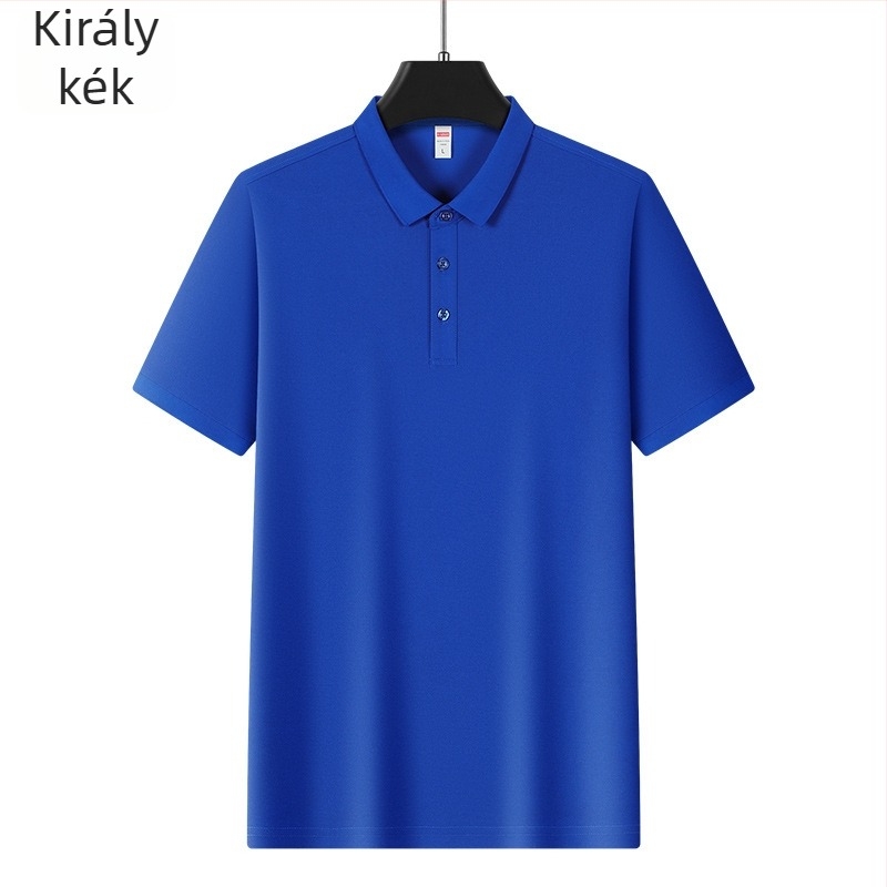 Férfi Ice Silk póló, rövid ujjú, 96% poliészter