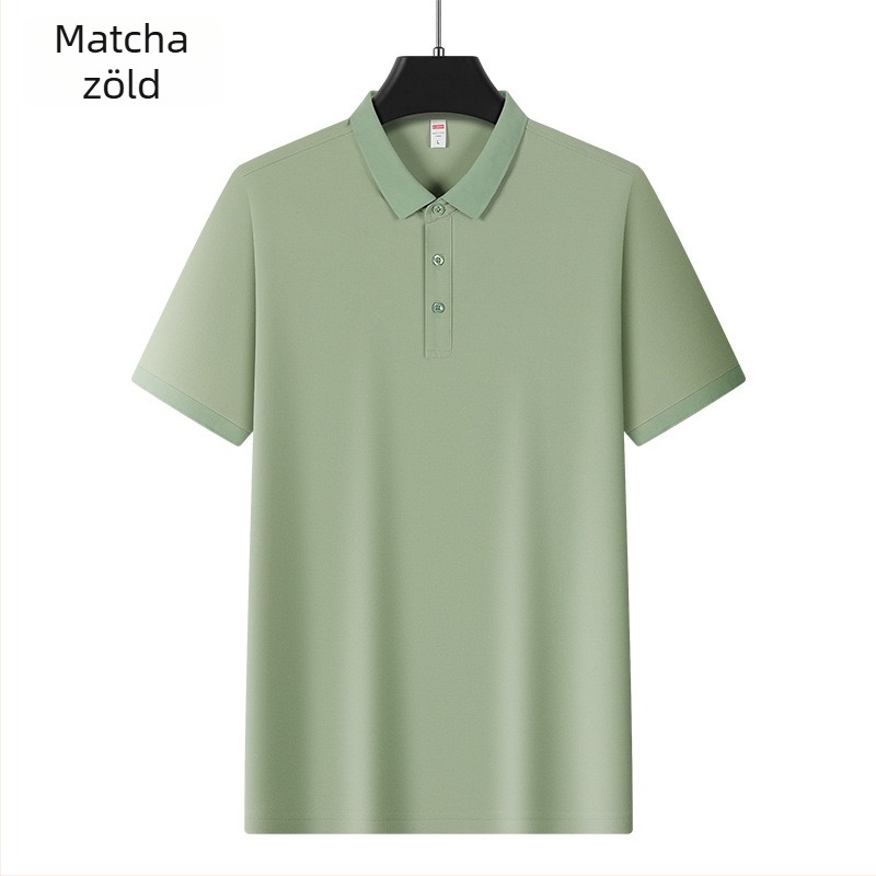 Férfi Ice Silk póló, rövid ujjú, 96% poliészter