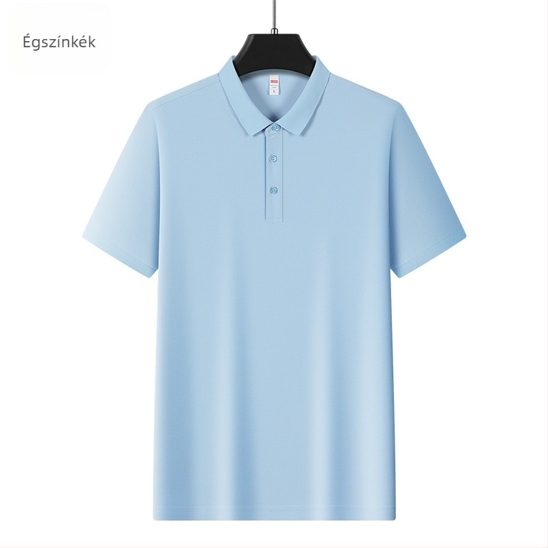 Férfi Ice Silk póló, rövid ujjú, 96% poliészter