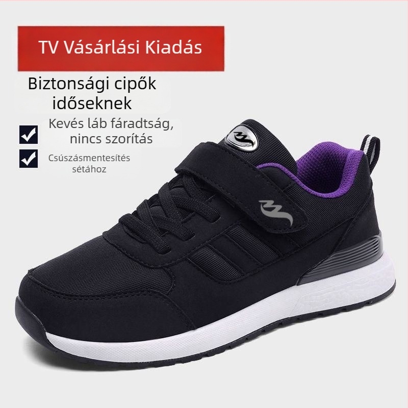 Uniszex Koreai-stílusú sportos casual cipő, légáteresztő és könnyű, textil felsőrész, kerek orrú, alacsony boka, téli–tavaszi–őszi szezonra