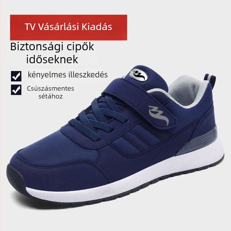 Uniszex Koreai-stílusú sportos casual cipő, légáteresztő és könnyű, textil felsőrész, kerek orrú, alacsony boka, téli–tavaszi–őszi szezonra